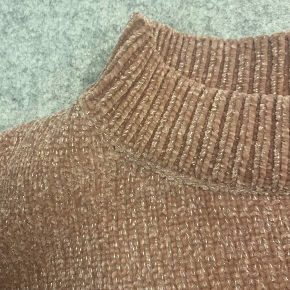 sweater Womens XL sweater knit Barbie pink Girly preppy cottagecore Sparkle‎ NWT - Picture 5 of 10